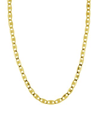 Mariner 18" Chain Necklace in Silver Plate or Gold Plate