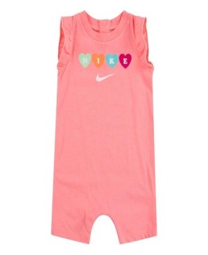 Nike Baby Girls Knit Ruffle Sleeve Romper