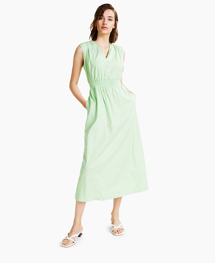 Alfani V-Neck Sleeveless Dress, Created for Macy's - Macy's