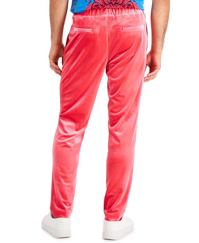 INC International Concepts Men's RegularFit Velour Track Pants, Created for Macy's Macy's