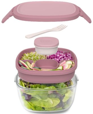 Glass Leak-Proof Salad Container  