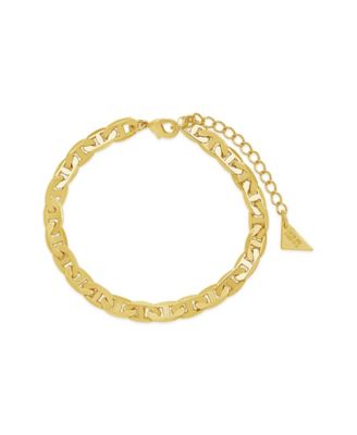 Women's Anchor Chain Gold Plated Bracelet Set