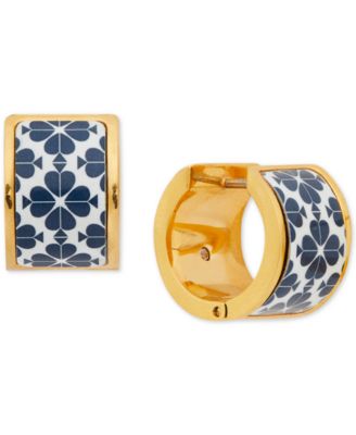 kate spade new york - Gold-Tone Flower Huggie Hoop Earrings