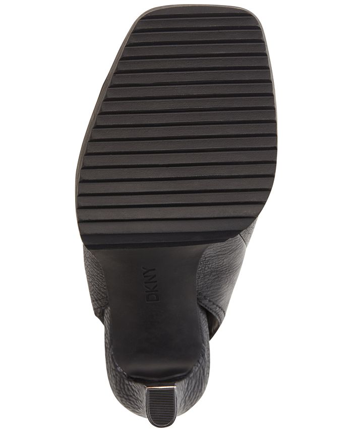 DKNY Women's Malia Square Toe Zip Shooties White Size 8.5