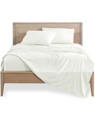 Bare Home Double Brushed Sheet Set Twin - White