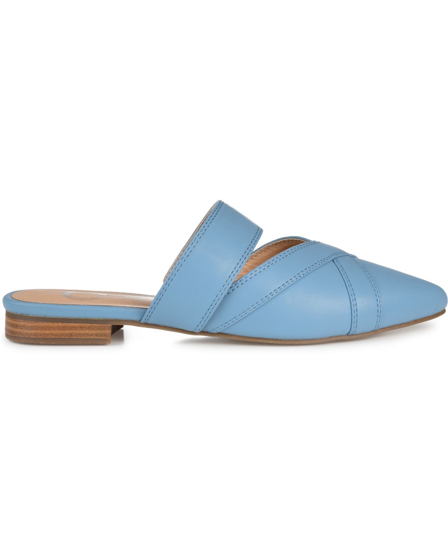 Женские сабо Journee Collection Stasi Pointed Toe Mules, цвет: Синий — фото 2