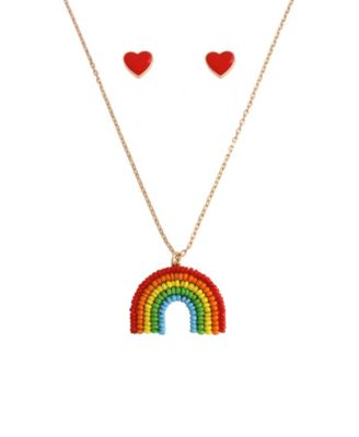 betsey johnson rainbow necklace