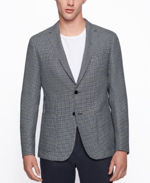 Boss Men's Patterned Slim-Fit Jacket