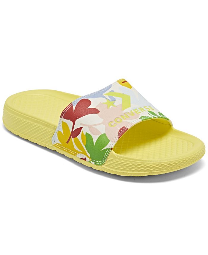 Converse Women's Floral Print All Star Slide Sandals from Finish Line ...