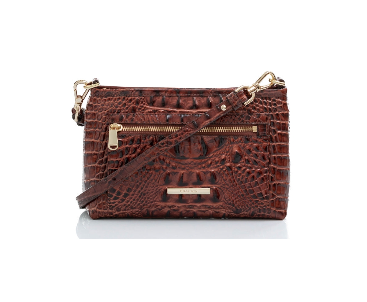 Brahmin Vida Dragon Melbourne Leather Crossbody Smart Closet