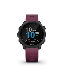 Unisex Forerunner 245 Berry Silicone Strap Smart Watch 30.4mm