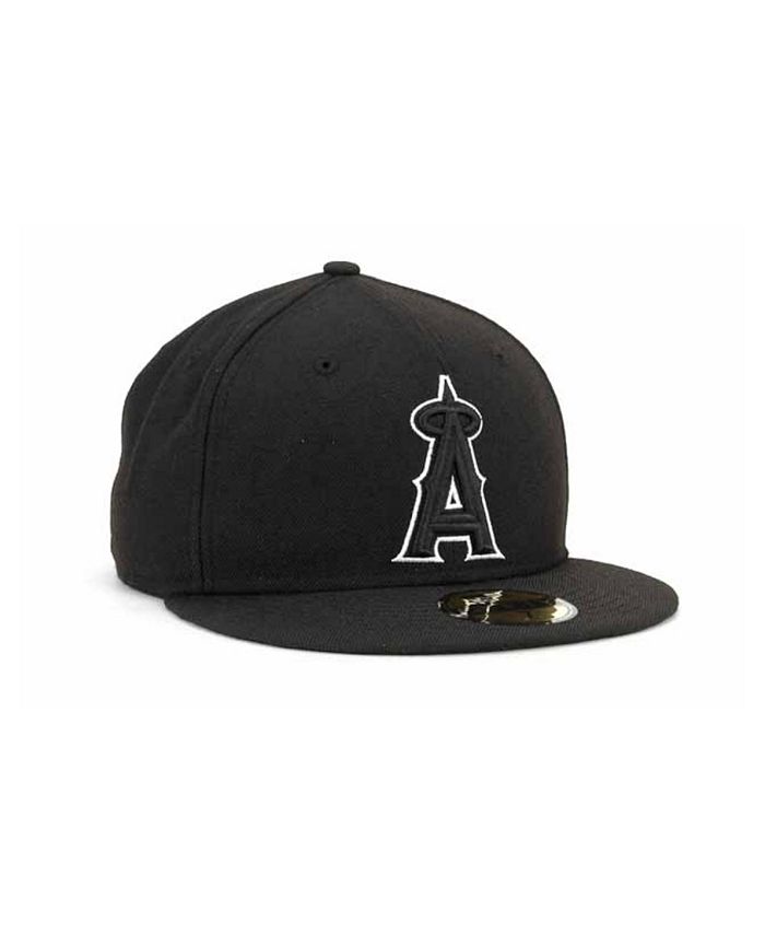 New Era Los Angeles Angels of Anaheim MLB Black and White Fashion ...