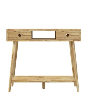 Rhodes Wood Console Table with Drawers