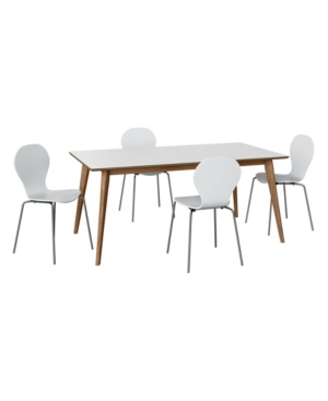 Sampat 5-Piece Modern Dining Table and Dining Chairs Set