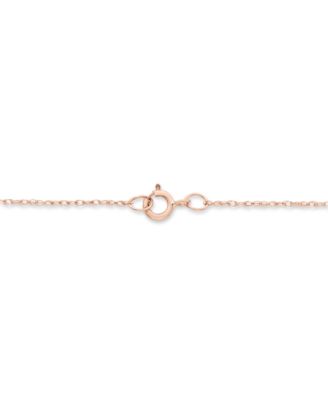 Diamond Open Cross Pendant Necklace (1/20 ct. t.w.) in 14K Yellow, White or Rose Gold 