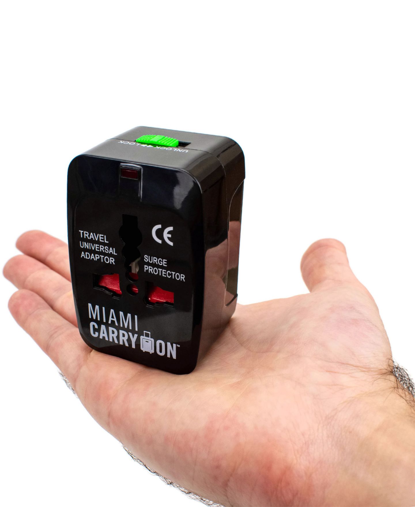 Сумка Miami CarryOn International Travel Adapter with Two USB Ports, цвет: Чёрный — фото 7