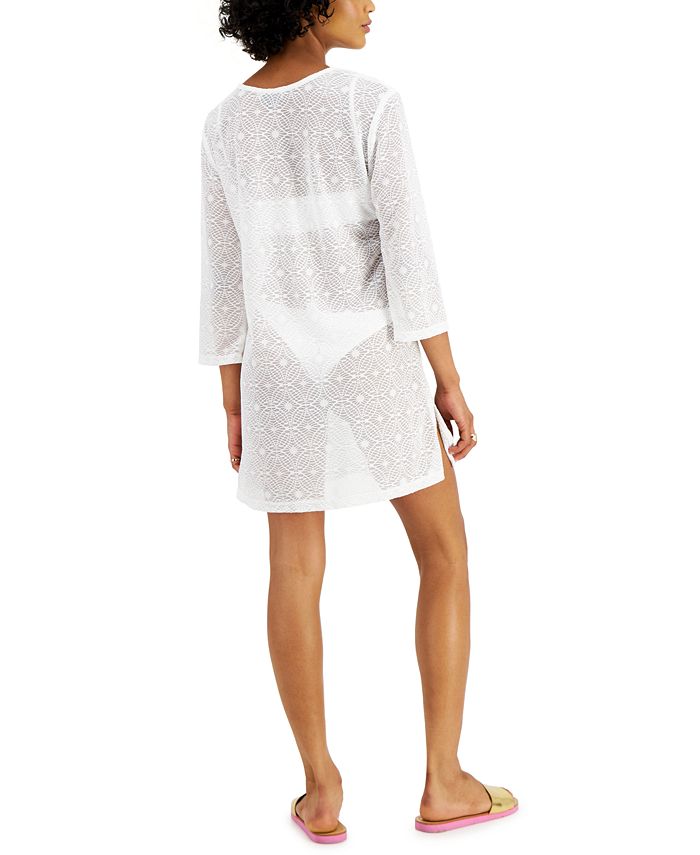 J Valdi Lace-Up Tunic Cover-Up & Reviews - Swimsuits & Cover-Ups ...