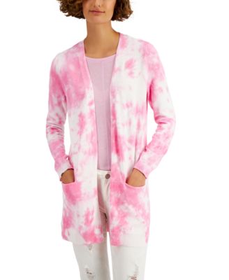 Style & Co - Tie-Dye Open Cardigan, Created for Macy's