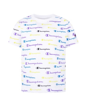 Little Boys All Over Print Multi Color Script T-shirts