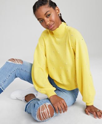macys yellow sweater