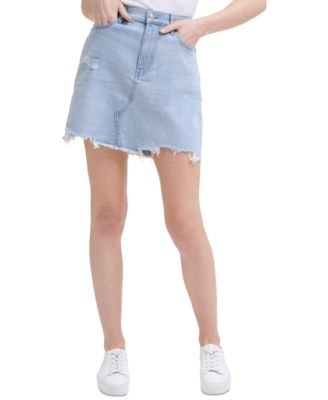 calvin klein denim skirts