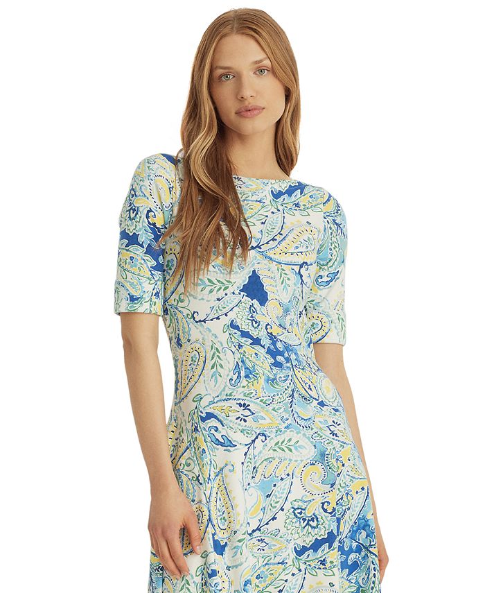 lauren fit and flare dress