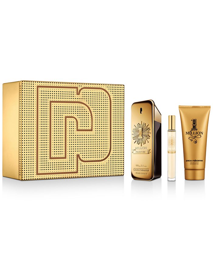 Paco Rabanne Men's 3-Pc. 1 Million Parfum Gift Set - Macy's