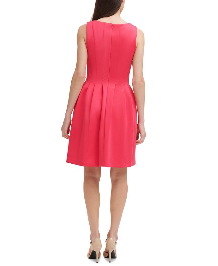 Calvin Klein Fit & Flare Dress & Reviews - Dresses - Women - Macy's
