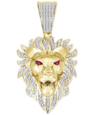 lion diamond pendant