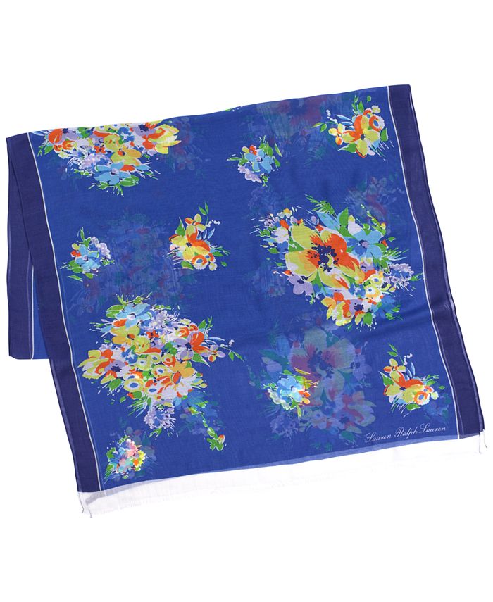 Lauren Ralph Lauren Women's Betsy Floral Wrap Scarf Macy's