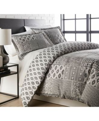 Vilano Global Patchwork Ultra Soft 3-Pc. Duvet Cover Set, Full/Queen