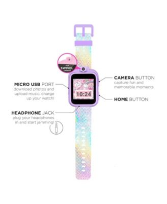 Kid's 2 Textured Holographic Tpu Strap Smart Watch 41mm