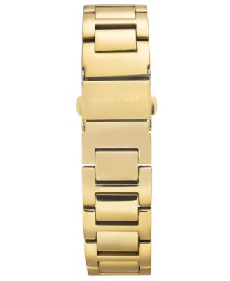 Michael Kors Women's Janelle Gold-Tone Stainless Steel Bracelet Watch 42mm 