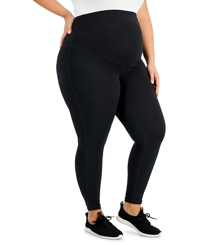 ID Ideology Plus Size Maternity Ankle Leggings, Created for Macy's - Macy's