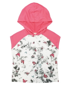 Belle Du Jour Big Girls Sleeveless Hooded Boxy Top