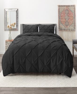 Pinch Pleat 3-Pc. Duvet Cover Set, Queen