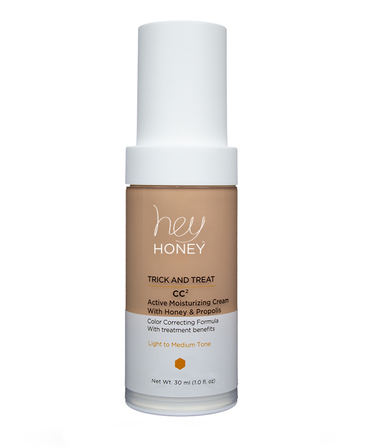 Hey Honey Trick and Treat CC2 Cream Active Moisturizing Color Correcting Cream with Honey and Propolis, 30 ml