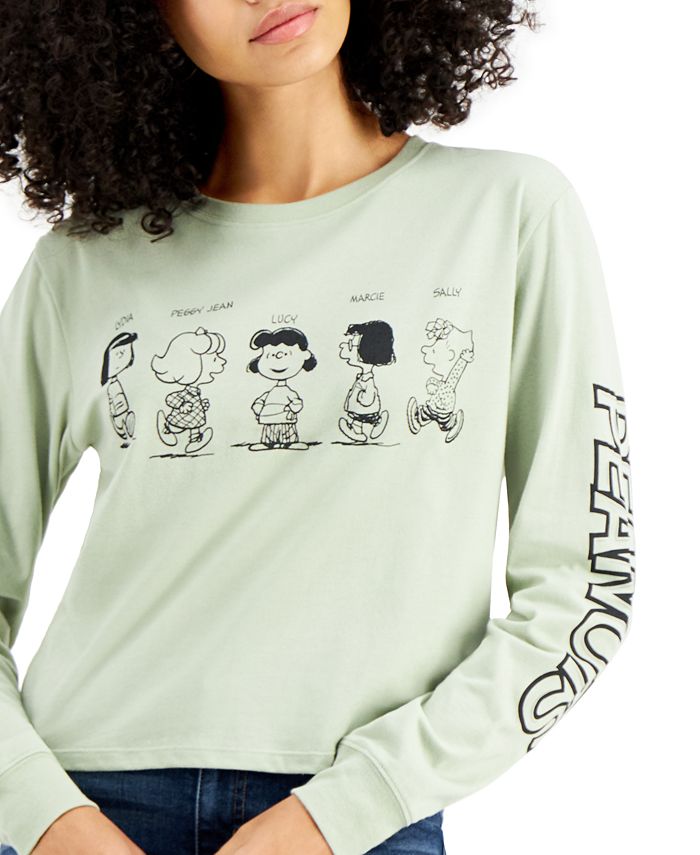 Peanuts Juniors' GraphicPrint LongSleeve TShirt Macy's