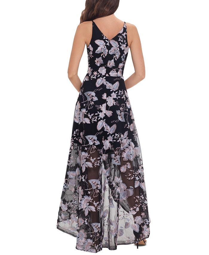 xscape high low gown