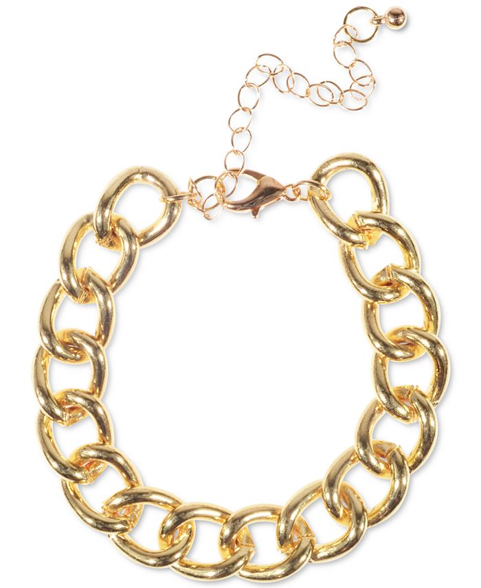 Charter Club Gold-Tone Large Chain Link Bracelet, Created for Macy's ...