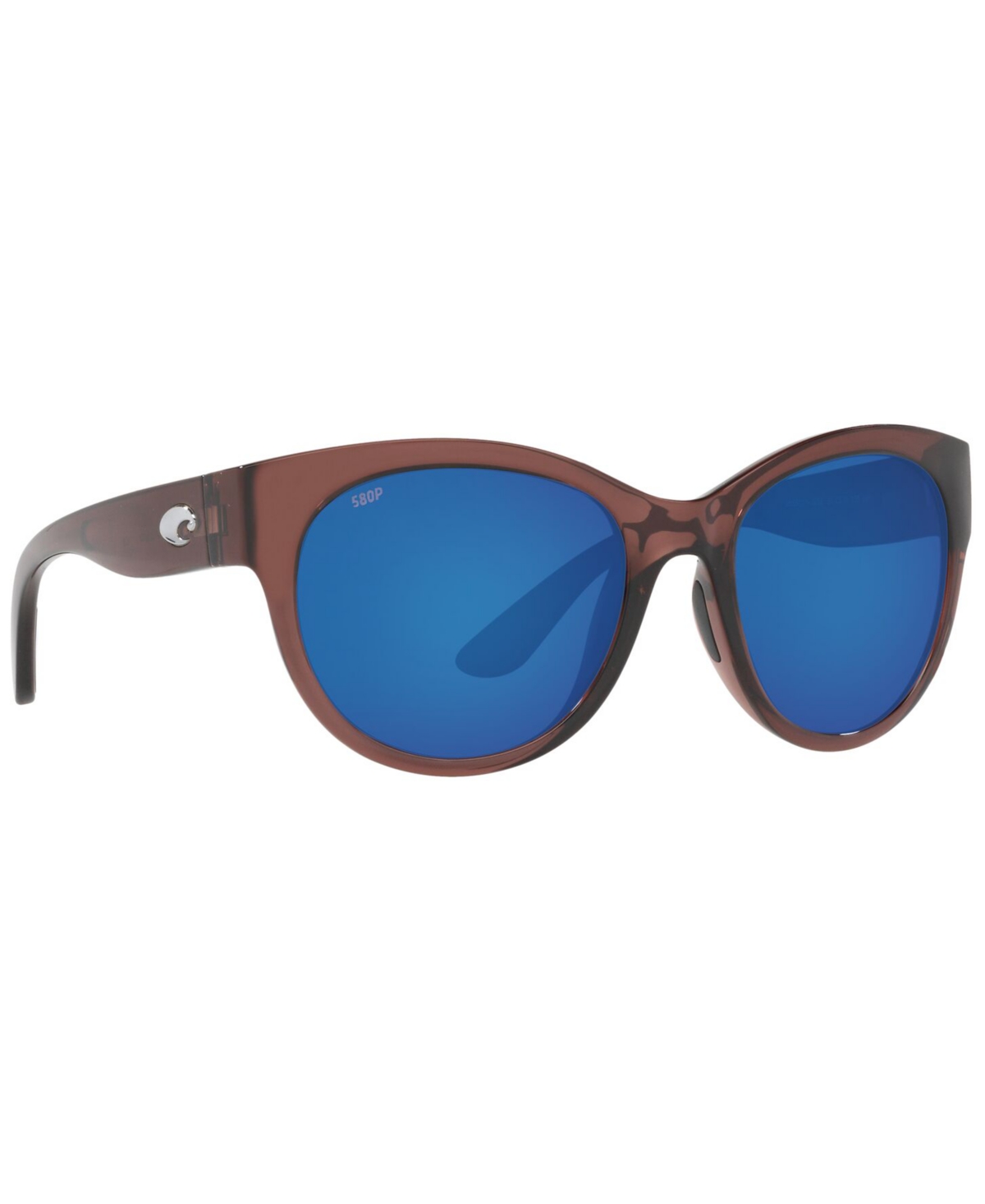 Costa Del Mar Maya Polarized Sunglasses, 6S9011 55 - 413 SHINY URCHIN CRYSTAL/BLUE MIRROR 580