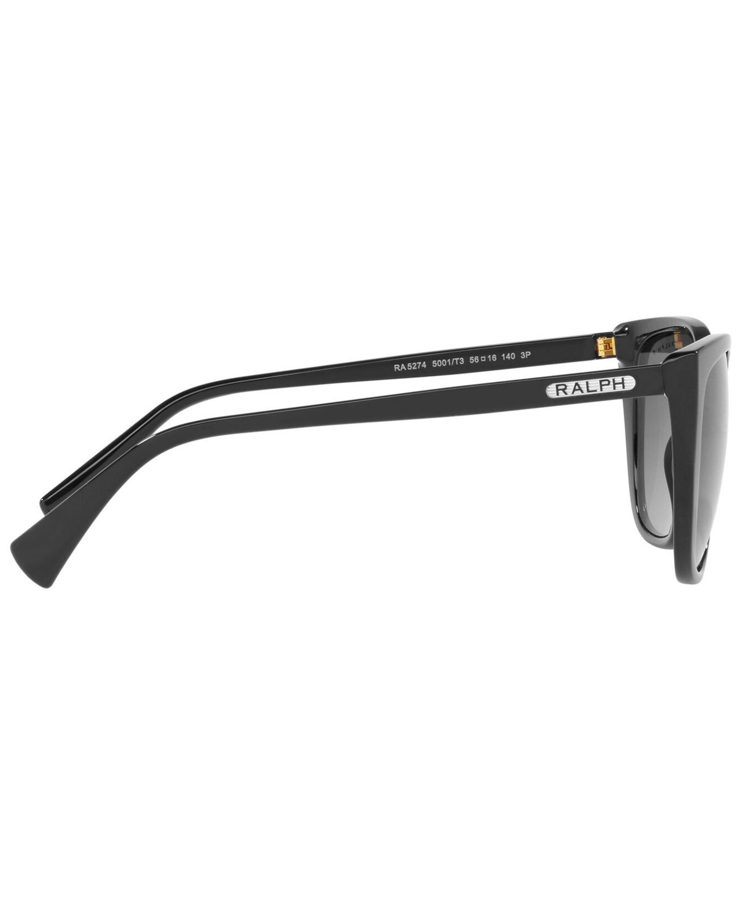Женские солнцезащитные очки Ralph by Ralph Lauren Ralph Polarized Sunglasses, RA5274 56, цвет: Блестящий чёрный / Градиентный серый — фото 4