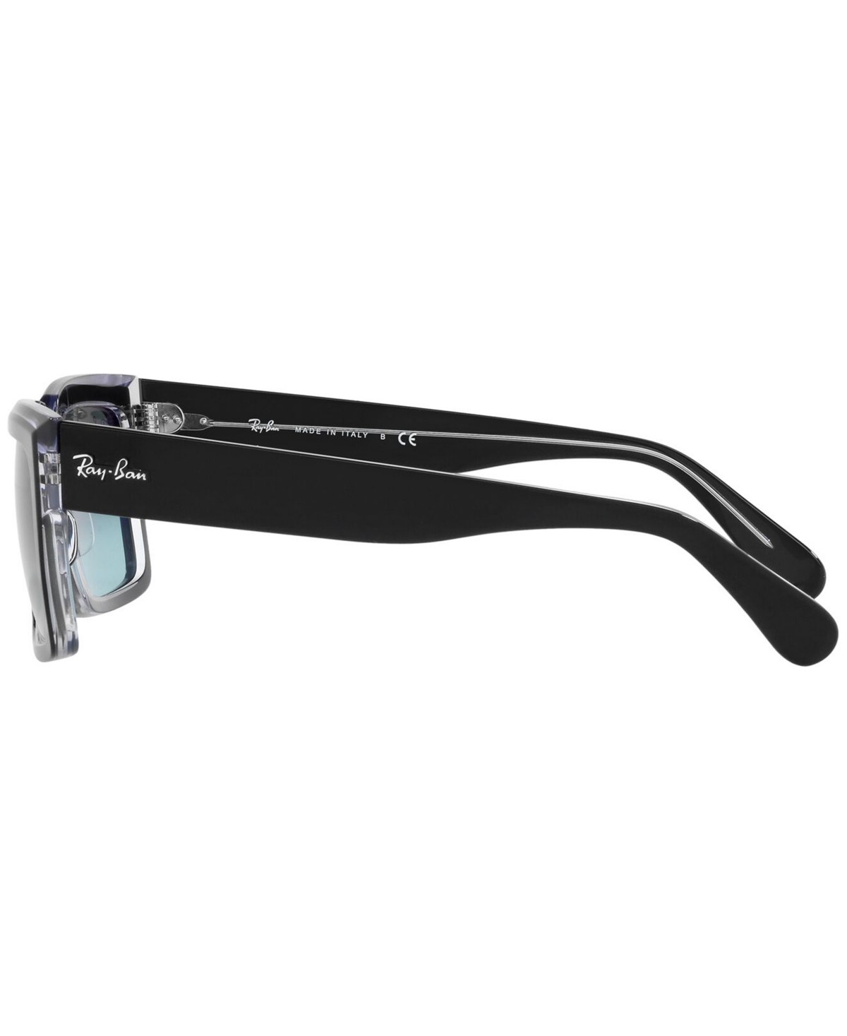 Ray Ban Unisex Inverness Sunglasses, Rb2191 54 In Black On Transparent,blu Gradient