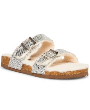 Madden Girl Brando Fluffy Footbed Sandals