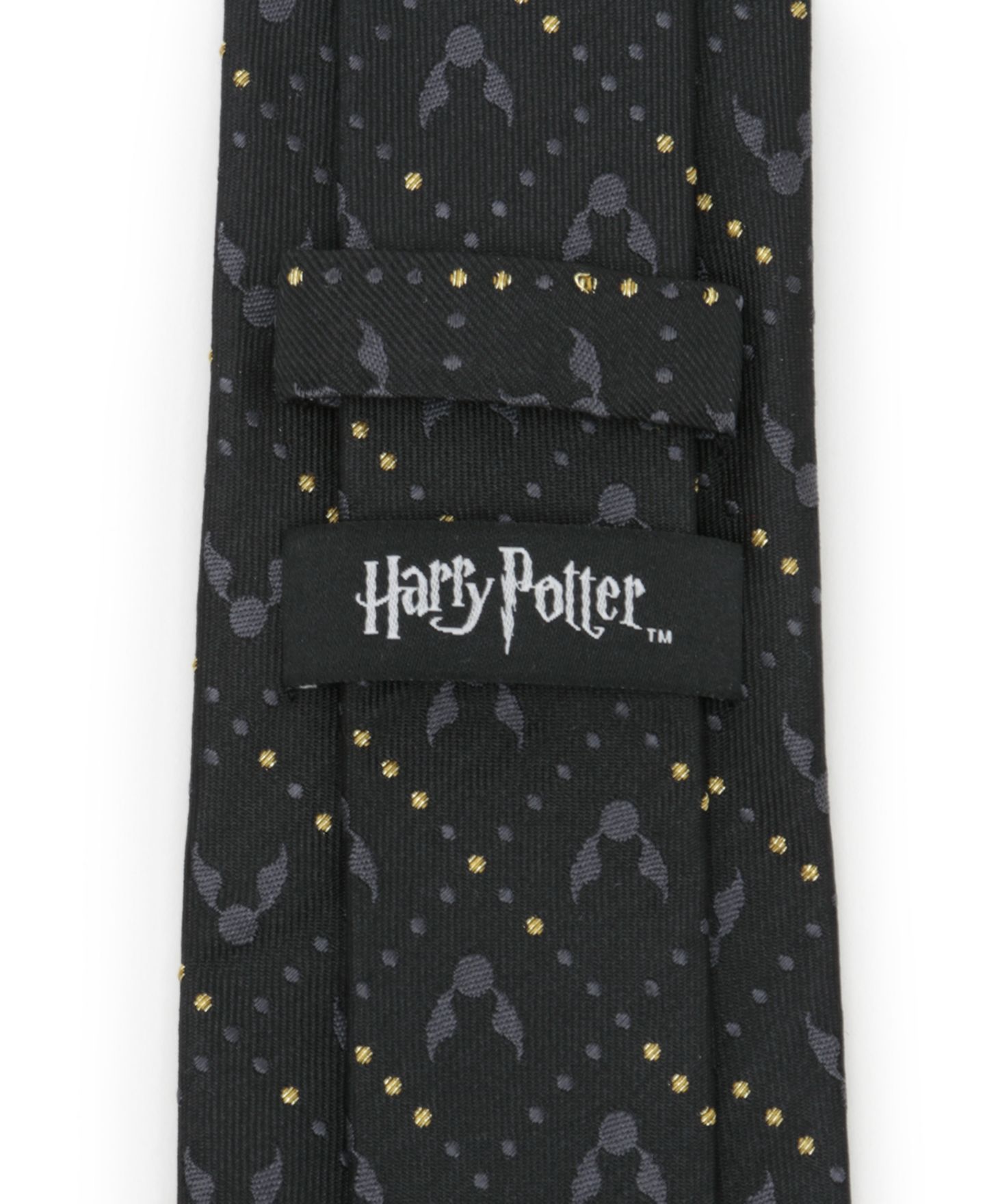 Мужской шёлковый галстук Harry Potter Golden Snitch, цвет: Чёрный — фото 3