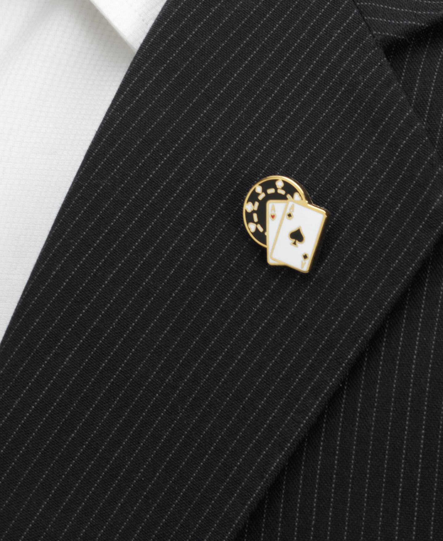 Мужские аксессуары Cufflinks Inc. Poker Lapel Pin — фото 4