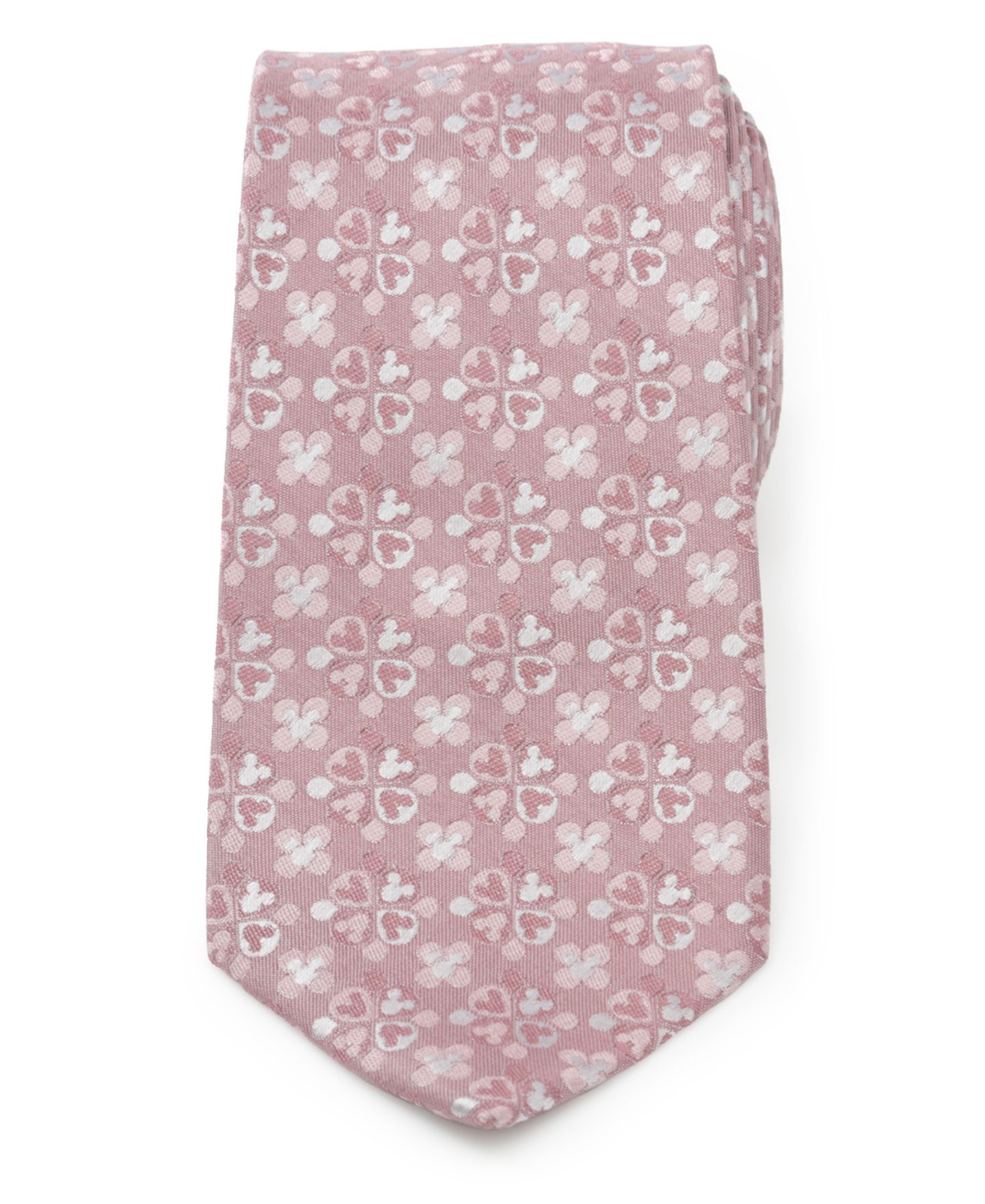 Мужской галстук Disney Mickey Mouse Silhouette Blossom Tie, цвет: Розовый — фото 2