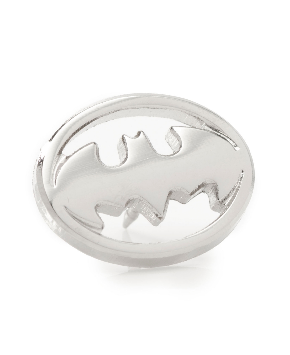 Men's Batman Stainless Steel Lapel Pin - Silver-Tone