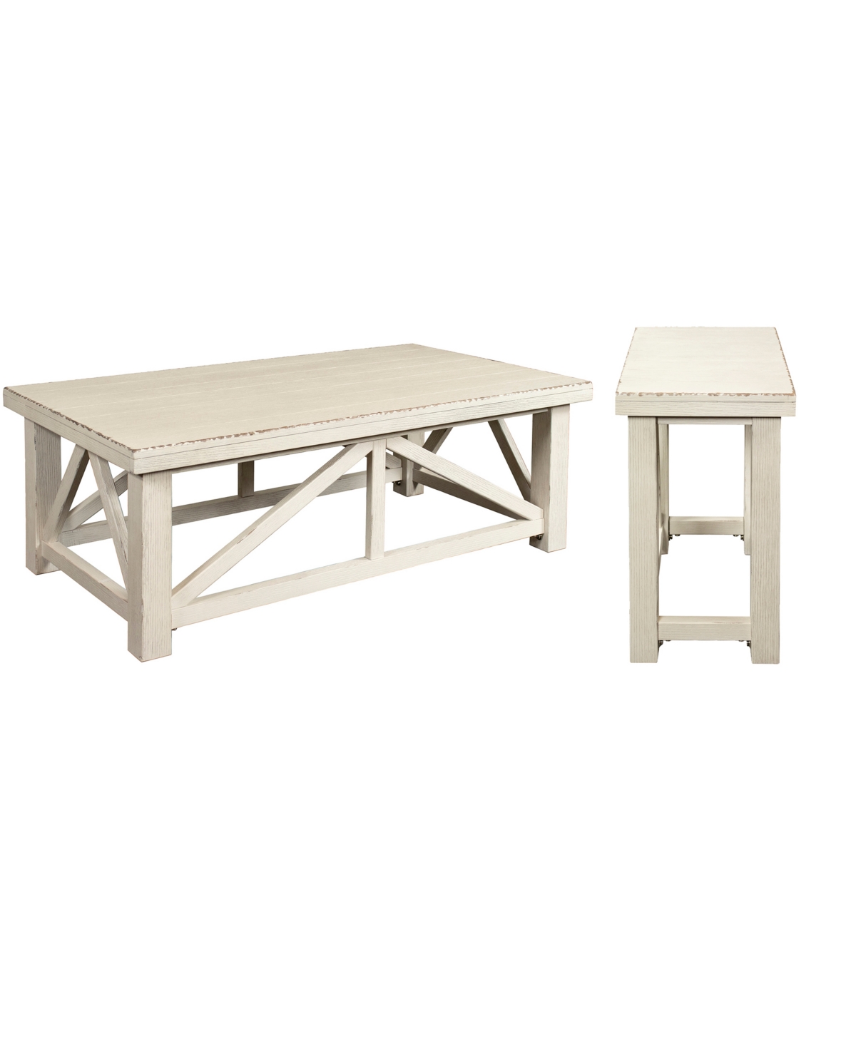 Aberdeen Cocktail Table and Chairside Table Set