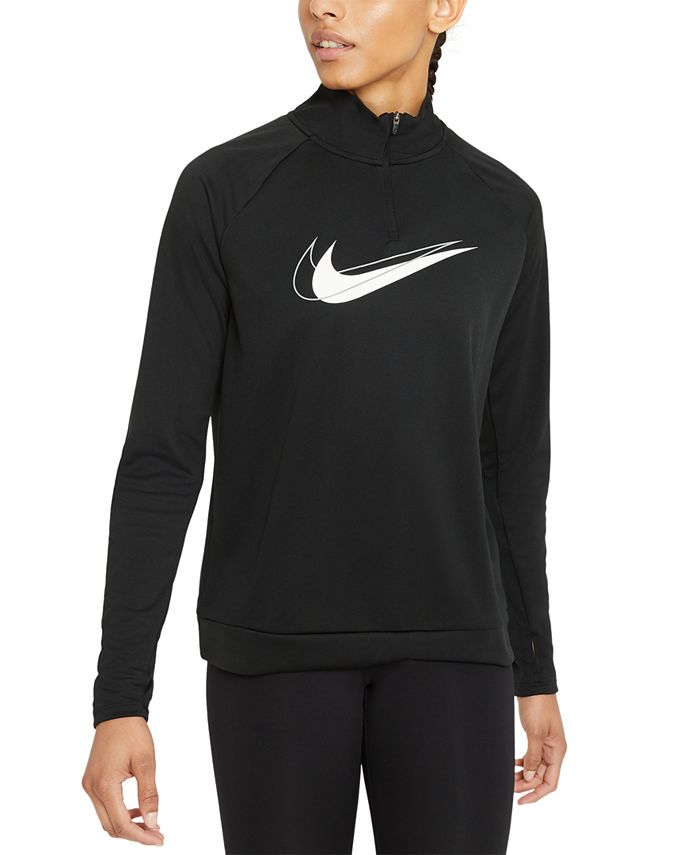 Nike Swoosh Run Dri-FIT Half-Zip Top & Reviews - Tops - Women - Macy's